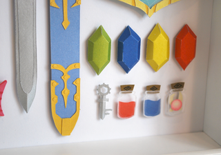 Illustration for article titled Legend Of Zelda Papercraft Armory